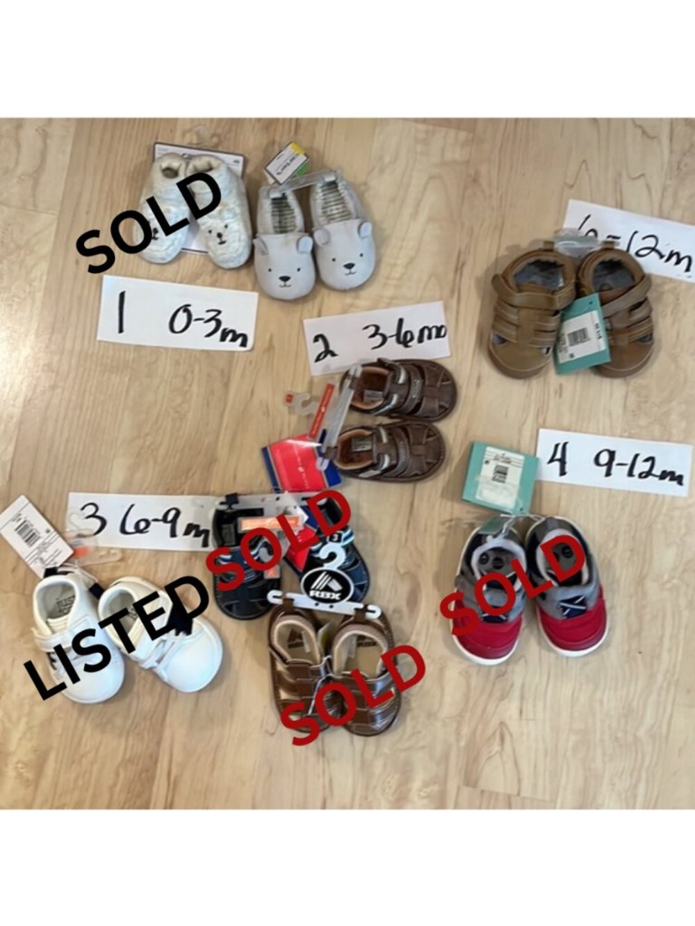 NWT $5 ea INFANT BOYS SHOES AVAILABLE, NOT LISTED IN CLOSET